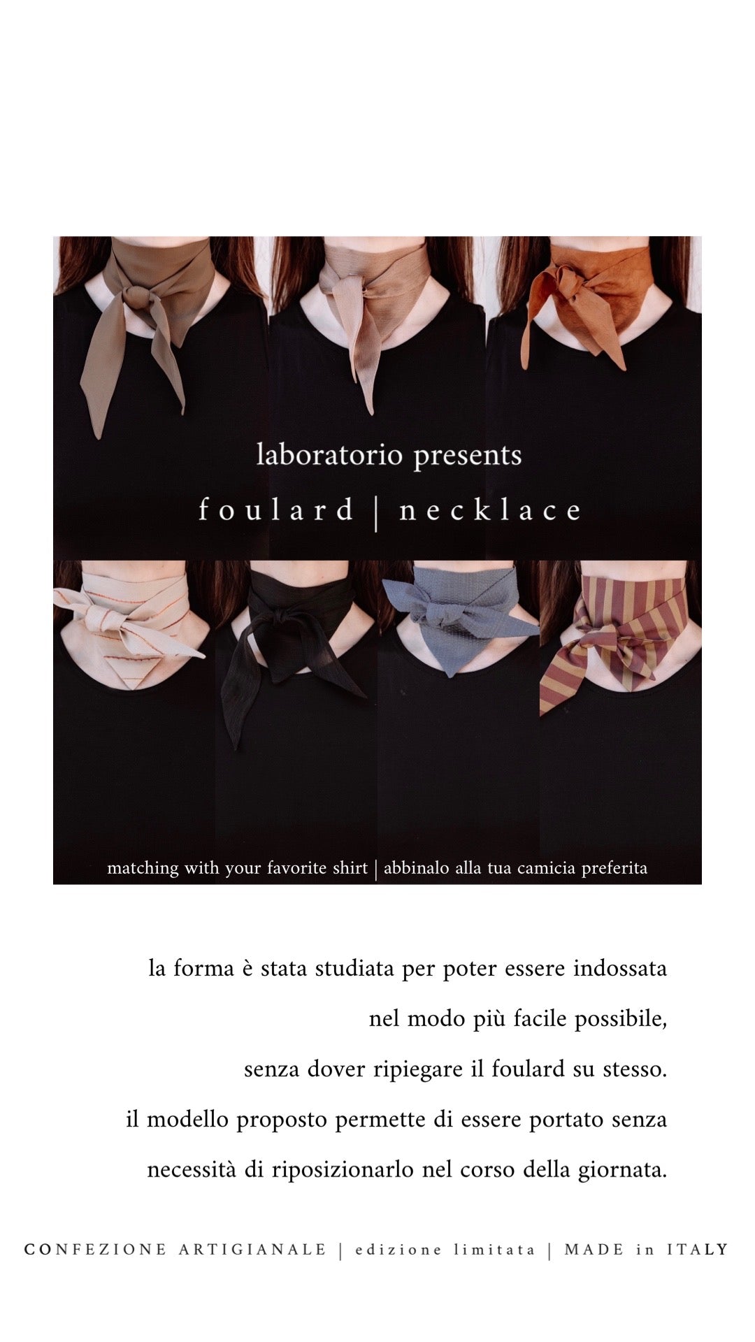 f o u l a r d | n e c k l a c e